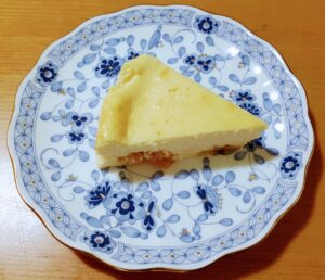 ナイフを温めてからケーキを切った時